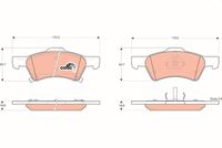 TRW GDB4129 - Juego de pastillas de freno - COTEC