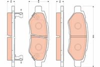TRW GDB4602 - Juego de pastillas de freno