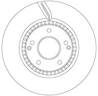 TRW DF6884S - Disco de freno - TRW SINGLE