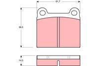 TRW GDB656 - Juego de pastillas de freno