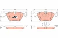 TRW GDB1404 - Juego de pastillas de freno - COTEC