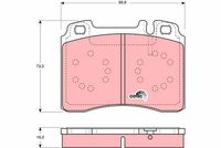 TRW GDB1318 - Juego de pastillas de freno - COTEC