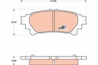 TRW GDB4174 - Juego de pastillas de freno - COTEC