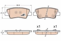 TRW GDB3537 - Lado de montaje: Eje trasero<br>Restricción de fabricante: BOSCH<br>Ancho [mm]: 102,2<br>Altura [mm]: 45,6<br>Espesor/grosor 1 [mm]: 16,1<br>Espesor/grosor 2 [mm]: 16,5<br>Artículo complementario/Información complementaria: con accesorios<br>Contacto avisador de desgaste: con avisador acústico de desgaste<br>Homologación: 90R - 01120/2339<br>