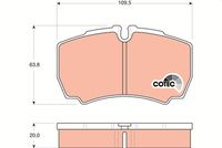 TRW GDB1535 - Juego de pastillas de freno - COTEC