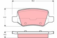 TRW GDB1433 - Juego de pastillas de freno