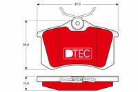 TRW GDB823DTE - Juego de pastillas de freno - DTEC COTEC