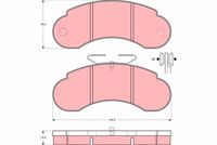 TRW GDB950 - Juego de pastillas de freno