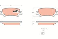 TRW GDB3289 - Juego de pastillas de freno - COTEC