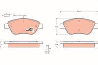 TRW GDB1482 - Juego de pastillas de freno - COTEC