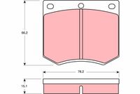 TRW GDB660 - Juego de pastillas de freno - COTEC