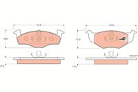 TRW GDB1274 - Juego de pastillas de freno - COTEC