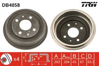 TRW DB4058 - Tambor de freno