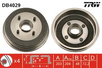 TRICLO 848048 - Tambor de freno