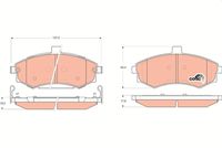 TRW GDB3378 - Juego de pastillas de freno - COTEC