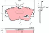 TRW GDB1367 - Juego de pastillas de freno - COTEC