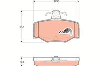 TRW GDB3092 - Juego de pastillas de freno - COTEC