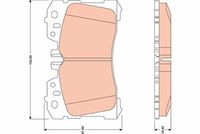 TRW GDB3473 - Lado de montaje: Eje trasero<br>Espesor [mm]: 18,4<br>Homologación: R90 Homologated<br>Ancho [mm]: 75<br>Altura [mm]: 74,2<br>Peso [kg]: 1,02<br>Contacto avisador de desgaste: preparado para indicador desgaste<br>Sistema de frenos: Advics<br>Tipo de envase: caja<br>Número de WVA: 24244<br>Nº art. de accesorio recomendado: FWI430;FWI432<br>