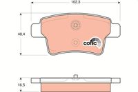 TRW GDB1692 - Juego de pastillas de freno - COTEC