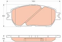 TRW GDB3610 - Juego de pastillas de freno