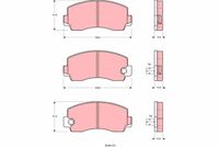 TRW GDB212 - Juego de pastillas de freno