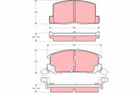 TRW GDB384 - Juego de pastillas de freno