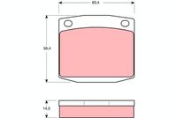 TRW GDB169 - Juego de pastillas de freno