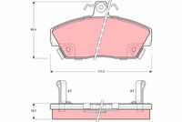 TRW GDB497 - Juego de pastillas de freno