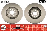 TRW DF4064 - Disco de freno