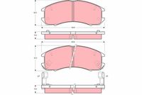 TRW GDB981 - Juego de pastillas de freno