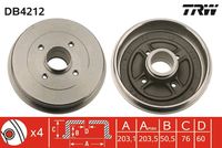 MDR MBD2110 - Tambor de freno