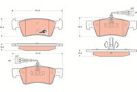 TRW GDB1672 - Juego de pastillas de freno - COTEC