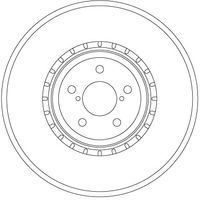 TRW DF6923S - Disco de freno - TRW SINGLE
