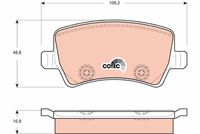 TRW GDB1685 - Juego de pastillas de freno - COTEC