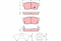 TRW GDB3236 - Juego de pastillas de freno - COTEC