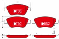 TRW GDB1700DTE - Juego de pastillas de freno - DTEC COTEC