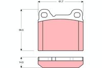 TRW GDB391 - Juego de pastillas de freno