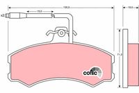 TRW GDB695 - Juego de pastillas de freno - COTEC