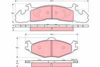 TRW GDB4007 - Juego de pastillas de freno