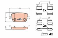 TRW GDB1708 - Juego de pastillas de freno - COTEC