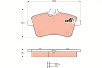 TRW GDB1628 - Juego de pastillas de freno - COTEC