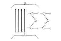 TRISCAN 8105131598 - Lado de montaje: Eje delantero<br>Sistema de frenos: Sumitomo<br>longitud del tornillo [mm]: 98<br>Número piezas [piezas]: 8<br>Nº de información técnica: K0046<br>