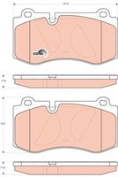 TRW GDB1733 - Juego de pastillas de freno - COTEC
