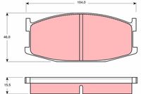 TRW GDB198 - Juego de pastillas de freno