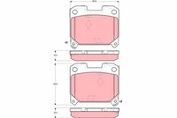 TRW GDB3105 - Juego de pastillas de freno