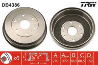 TRW DB4386 - Tambor de freno