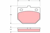 TRW GDB187 - Juego de pastillas de freno