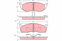 TRW GDB1244 - Juego de pastillas de freno
