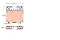 TRW GDB2147 - Lado de montaje: Eje trasero<br>año construcción hasta: 07/2020<br>no para modelo país: China<br>Restricción de fabricante: TRW<br>Ancho [mm]: 116<br>Altura 1 [mm]: 65,6<br>Altura 2 [mm]: 73,8<br>Espesor [mm]: 17,8<br>Contacto avisador de desgaste: preparado para indicador desgaste<br>Homologación: E9 90R - 01120/2754<br>Artículo complementario/Información complementaria: con accesorios<br>Artículo complementario / información complementaria 2: con tornillos pinza freno<br>Frenos: no para discos de freno cerámica/carbono<br>Frenos: sólo junto con discos de freno de acero<br>