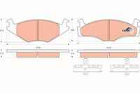 TRW GDB1219 - Juego de pastillas de freno - COTEC